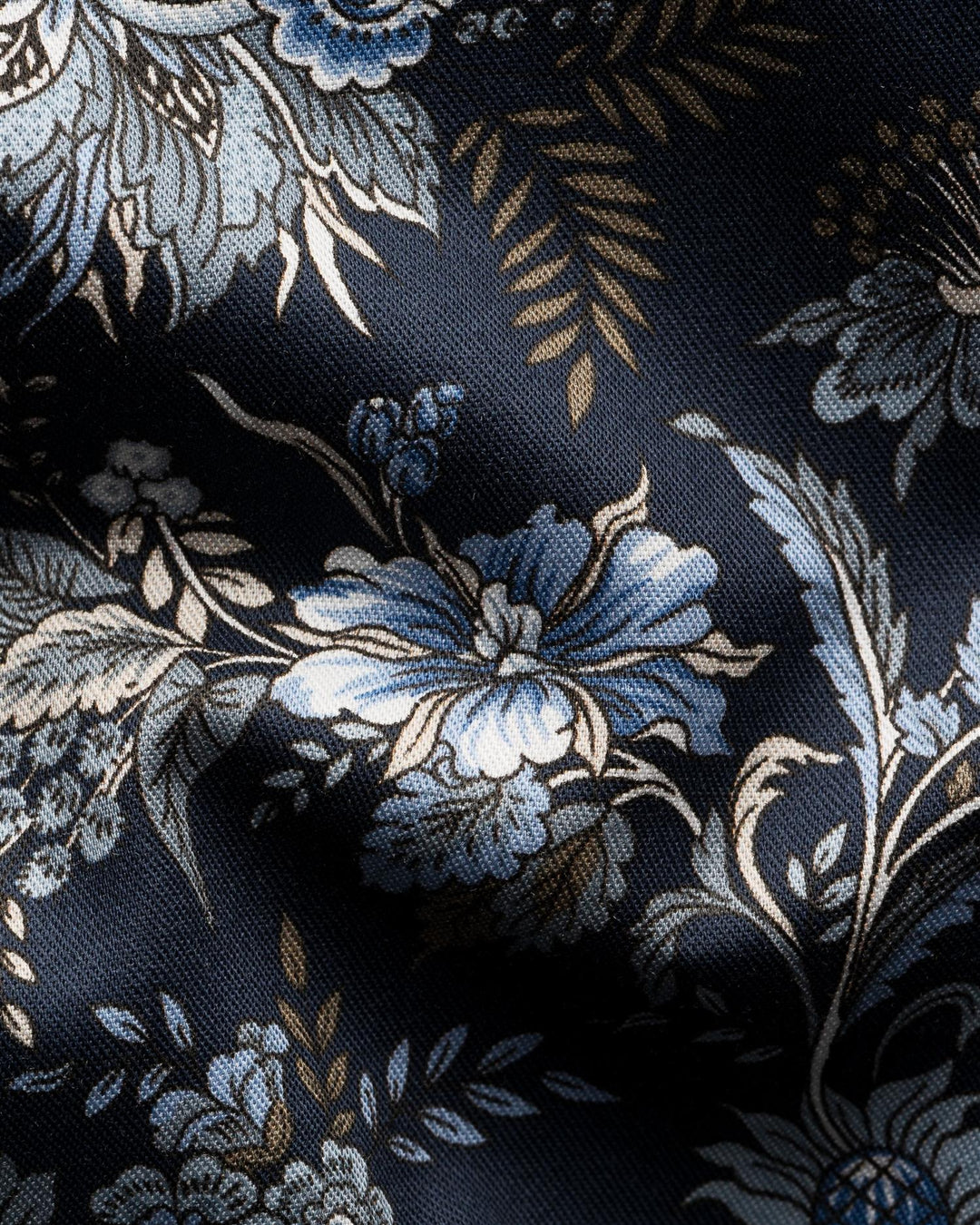 Slim Floral Print Signature twill