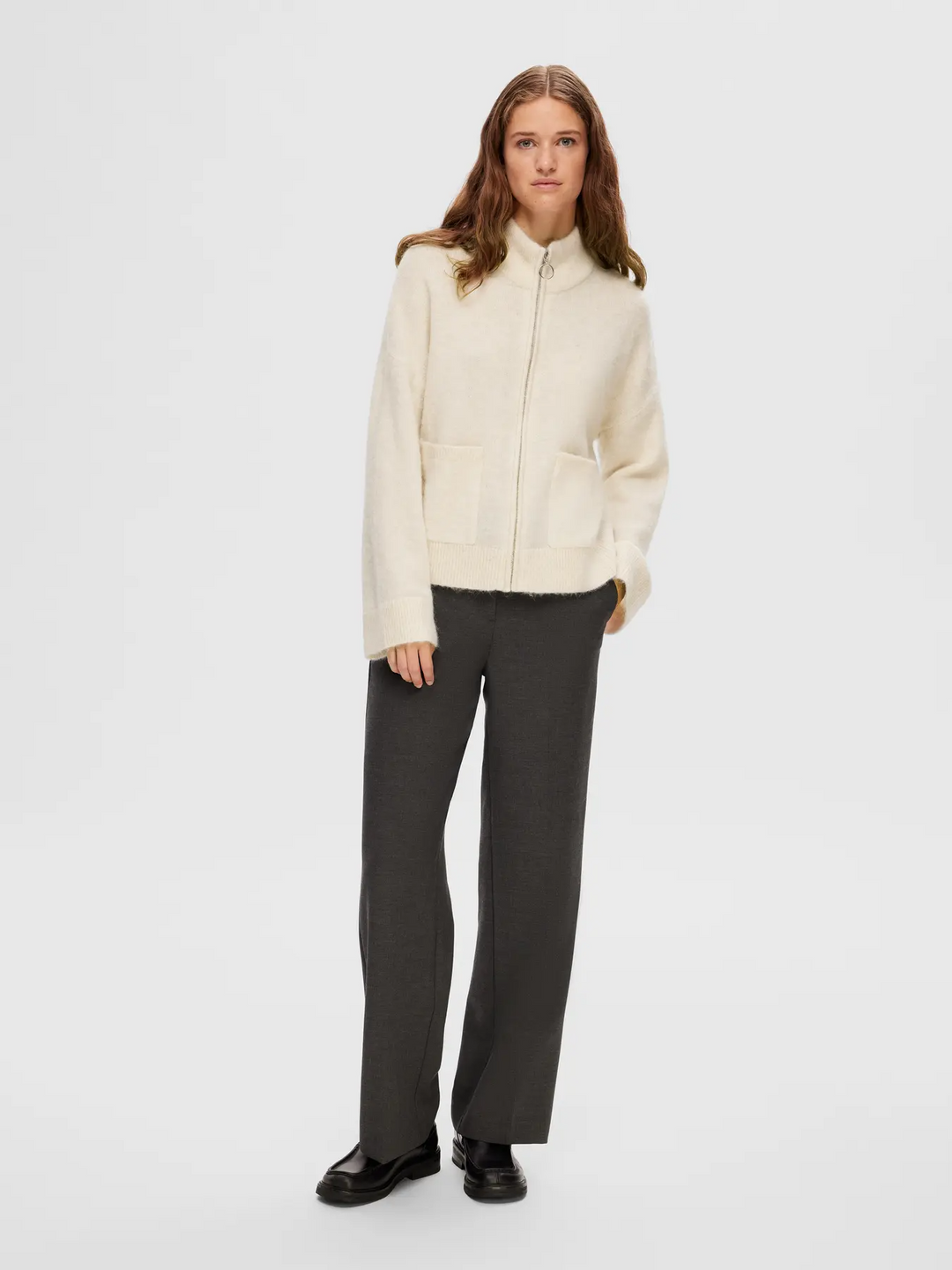 SLFSia RAS LS Knit Zipper