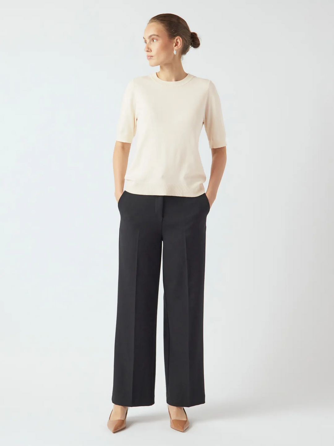 YASLENA SS KNIT PULLOVER S. NOOS