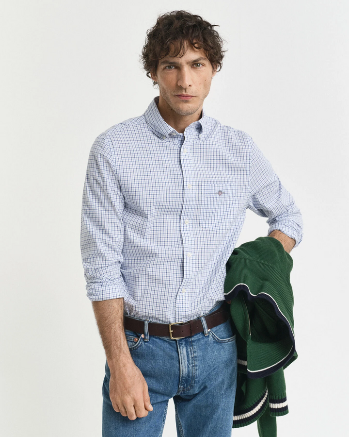 Reg Classic Poplin Micro Check