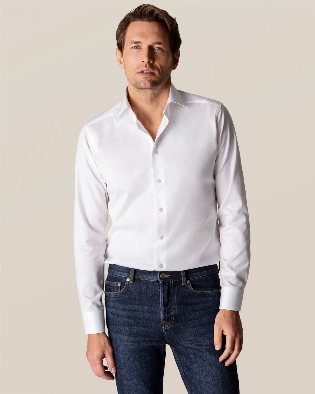White Signature Twill Shirt ClassicFit
