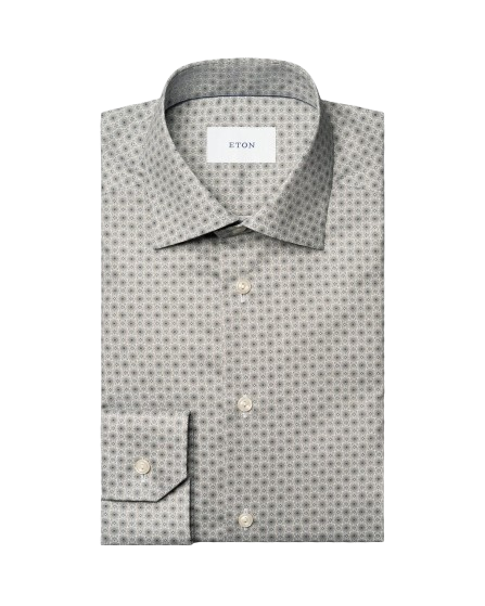 Contemporary Fit Micro Floral Print Shirt