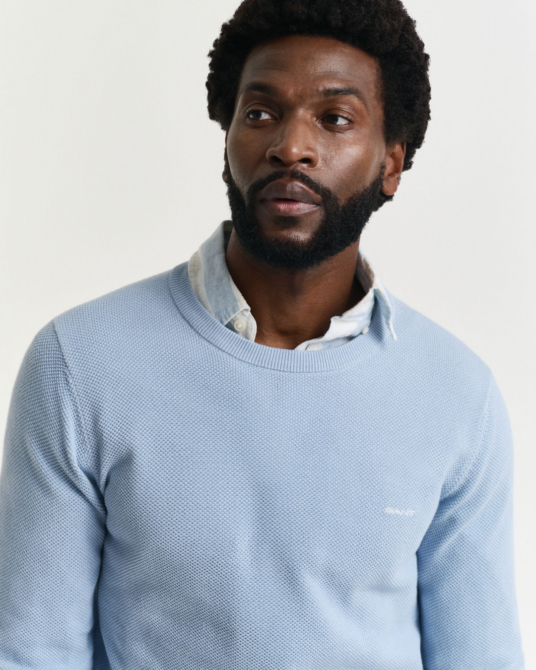 Cotton Pique C-neck