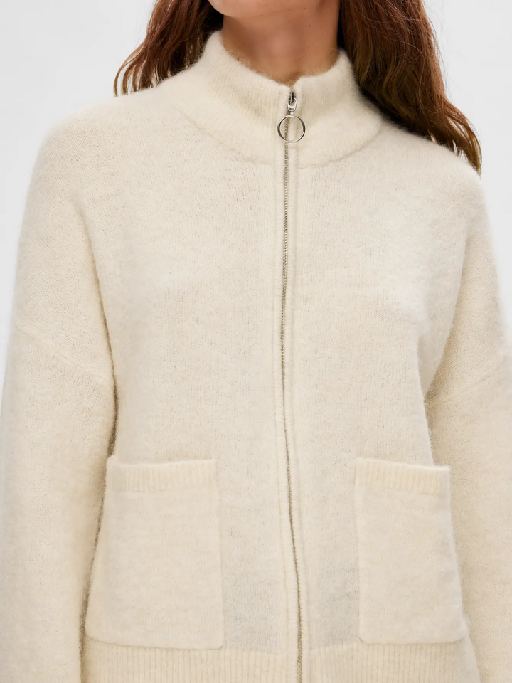 SLFSia RAS LS Knit Zipper