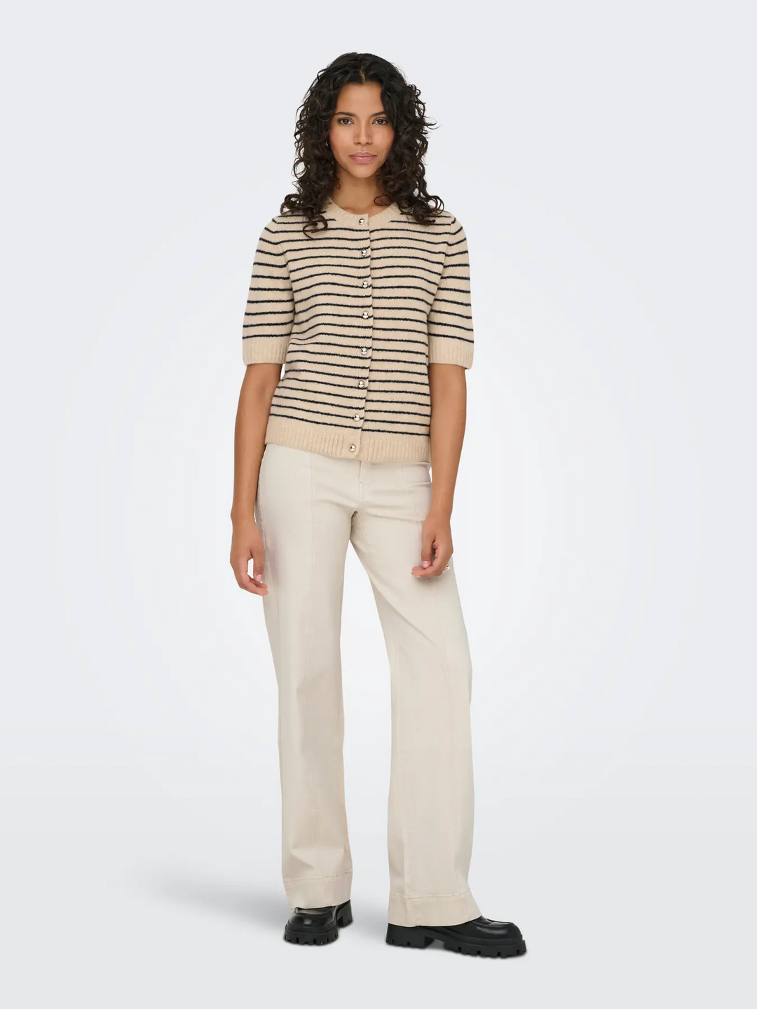 ONLChester Life SS Stripe Cardigan