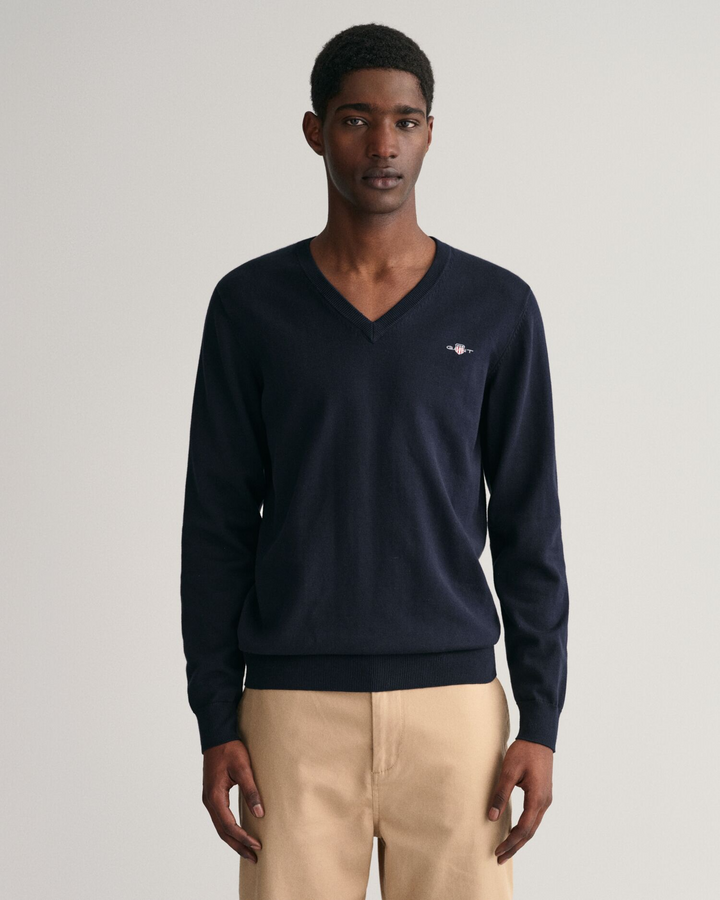 Cotton/Wool V-Neck