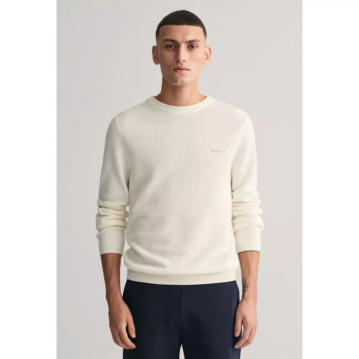 Cotton Pique C-neck