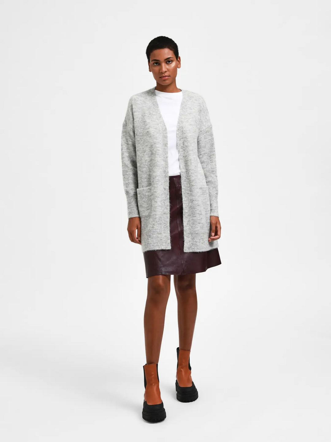 SFLulu LS Knit Long Cardigan
