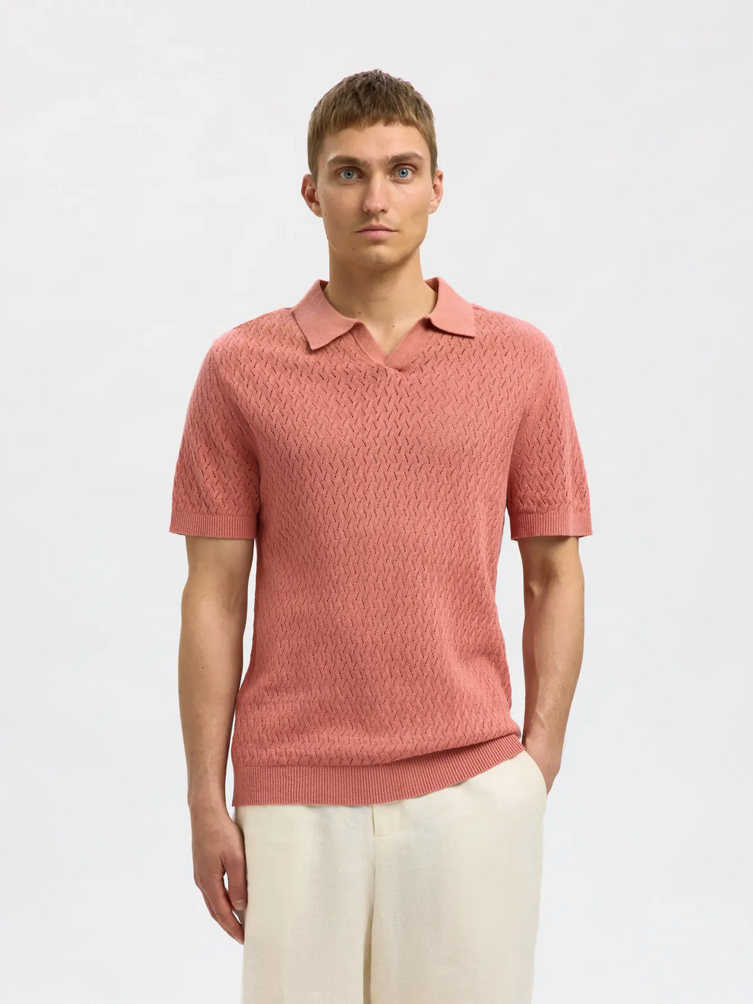 SLHLino SS Knit