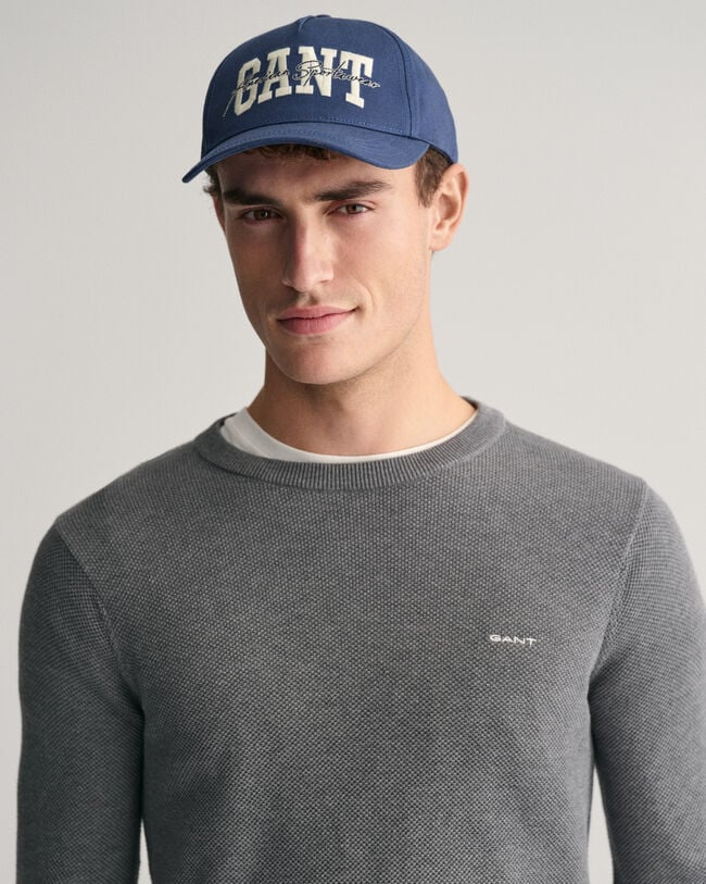Cotton Pique C-neck