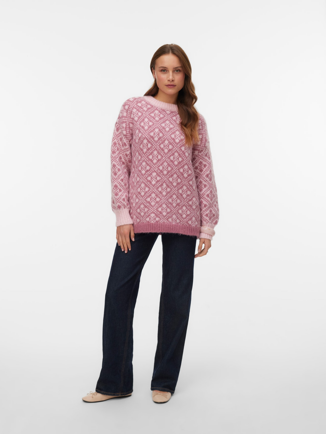 VMINGA LS O-NECK OVERSIZED PULLOVER