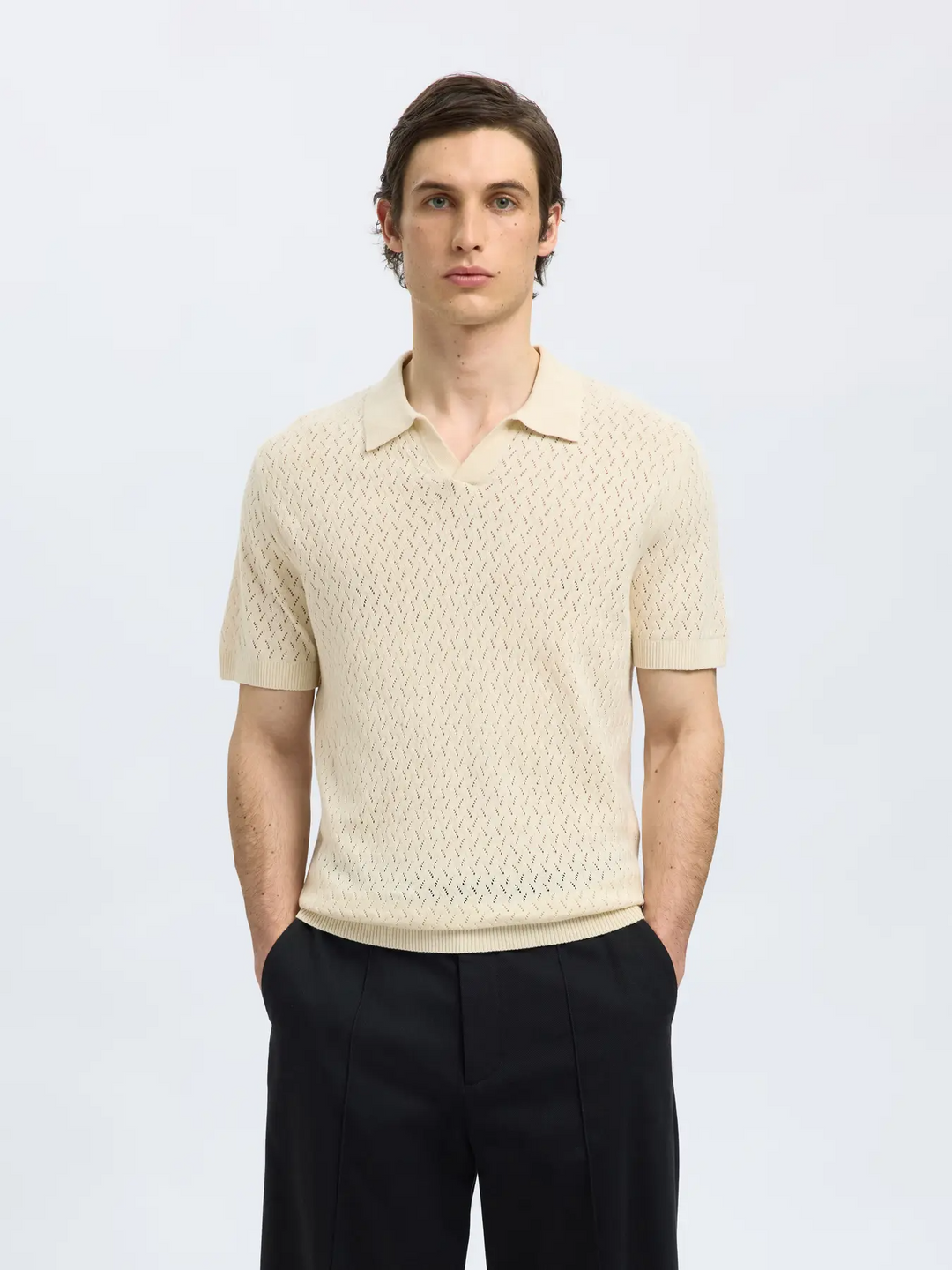 SLHLino SS Knit